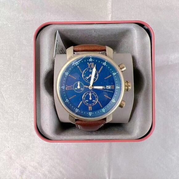Fossil BQ2099 Rhett Chronograph Brown Leather Watch - Picture 2 of 9